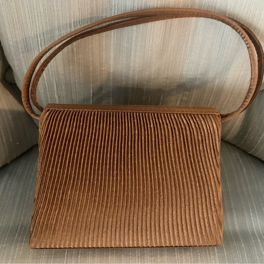 Elegant Copper Satin Hand or Shoulder Bag